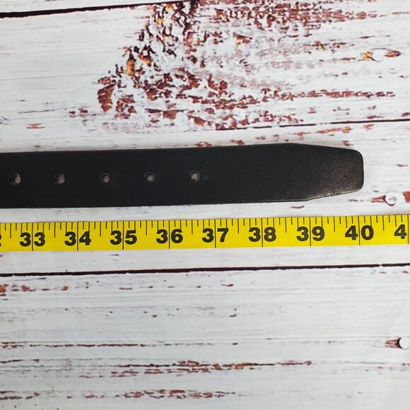 Coach Retro Brown Leather Belt with Solid Brass Square Buckle Size Large - Picture 10 of 10